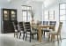 Galliden - Light Brown / Black - 11 Pc. - Dining Extension Table, 6 Black Side Chairs, 2 Side Chairs, Dining Buffet And Hutch