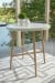 Seton Creek - Round Bar Table With Umbrella Option - Beige