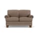 Bay Bridge - Leather Loveseat, Nailhead Trim - Blue