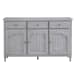 Pulaski Accents - 3-Door Credenza With Storage Drawers - Light Gray