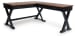 Wildenauer - 4 Pc. - Home Office Desk And Return, Swivel Desk Chair, Bookcase - Brown / Black