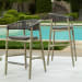 Dermott - Outdoor Bar Stool - Brown / Dark Gray