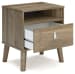 Aprilyn - Light Brown - One Drawer Night Stand