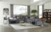 Ashland - 3 Piece Manual Reclining Sectional With 4 Lay Flat Reclining Seats - Granite