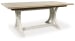 Shaybrock - Antique White / Brown - 10 Pc. - Rectangular Dining Room Extension Table, 8 Side Chairs, Server