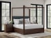 Dilenno - Dark Brown - King Canopy Bed
