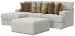 Tori - 2 Piece Sofa Chaise With Comfort Coil Seating, 41" Cocktail Ottoman And 5 Accent Pillows Included (Left Side Facing Chaise) - Birch