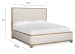 Coventry - Queen Upholstered Panel Bed - Honey Wheat