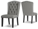 Jeanette - Gray - Dining Uph Side Chair (Set of 2)