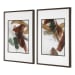 Velocity - Framed Abstract Prints (Set of 2) - Brown / Green / Red / White