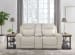 Mindanao - Coconut - Power Reclining Loveseat With Console / Adj Hdrst