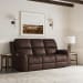 Henry - Power Reclining Sofa With Power Headrests & Lumbar - Burnt Umber
