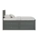 Sami - Twin Captains Bed - Gray