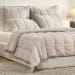 Rowen - King Quilt - Taupe