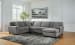 Birkdale Court - Gray - 3-Piece Sectional With Raf Corner Chaise