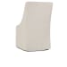 Warwick - Upholstered Rolling Dining Chair - Oatmeal