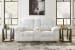 Frohn - Snow - Dbl Reclining Loveseat with Console
