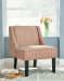 Janesley - Orange / Cream - Accent Chair