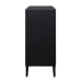 Andrei - Teak Root 2 Door Cabinet - Black / Woodtone