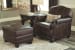 Embrook - Chocolate - 2 Pc. - Chair with Ottoman