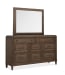 Groveland Park - Drawer Dresser With Landscape Mirror - Antique Coffee