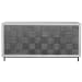 Checkerboard - 4 Door Cabinet - Gray