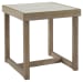 Challene - Light Gray - Square End Table