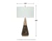 Lyrah - Black/Gold Finish - Wood Table Lamp (1/CN)