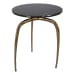 Wishbone - Side Table - Black / Gold