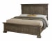 Carlisle - King Corbel Bed With Corbel Footboard - Dark Sable