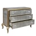Pulaski Accents - Three Drawer Eglomise Accent Chest - Silver