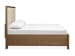 Callisto - King Upholstered Panel Storage Bed And Drawer Dresser With Landscape Mirror - Bourbon Brown