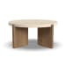 Eclipse - Round Coffee Table - Light Brown / Beige