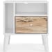 Piperton - Brown / White - One Drawer Night Stand