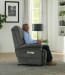 Longevity - Fabric Power Lift Reclining With Dual Motor / Zero Gravity Trendelenburg / Xtra Comfort Extended Ottoman - Graphite