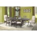 Stone - 7 Piece Dining Set, Table, 4 Side Chairs & 2 Parson Chairs - Smokey Walnut