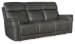 MS - Lyra Zero Gravity Power Sofa With Power Headrest - Dark Gray
