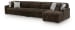 Midnight-Madness - 3-Piece Sectional With LAF Sofa And RAF Corner Chaise - Chocolate