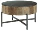 Nashbryn - Gray / Brown - Round Cocktail Table