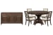 Jubilee - 54" Round Dining Table With 4 Side Chairs And Sideboard - Brown / White