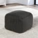 Prism - Performance Prism Pouf - Dark Gray