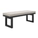 Costa - 6 Piece Patio Dining Set (Table, Four Chairs & Bench) - Black