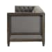 Melado Chesterfield - Sofa - Gray / Woodtone