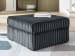 Midnight-Madness - Oversized Accent Ottoman - Gunmetal
