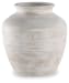 Meadie - Distressed White - 12" Vase
