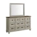 Farmington - Queen Panel 5 Piece Bedroom Set - Medium Brown And Washed Stone
