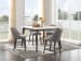 Ronstyne - Dark Brown - 5 Pc. - Counter Table, 4 Barstools