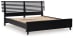 Danziar - Black - King Slat Panel Bed