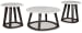 Luvoni - White / Dark Charcoal Gray - Occasional Table Set (Set of 3)