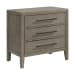 Versailles Contemporary - 3-Drawer Nightstand - Gray